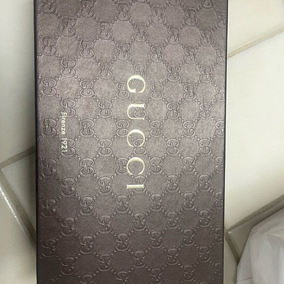 Gucci Shoes - Gucci Brown Embossed Shoe Box